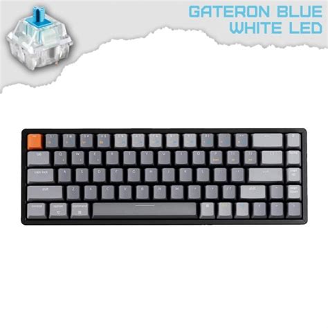 Keychron K Hot Swappable White Led Gateron Blue