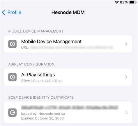 Configuration Profile For Allowlisting Airplay Destinations On Ios Hexnode Help Center