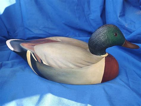 Mallard Ducks Landing In Decoys