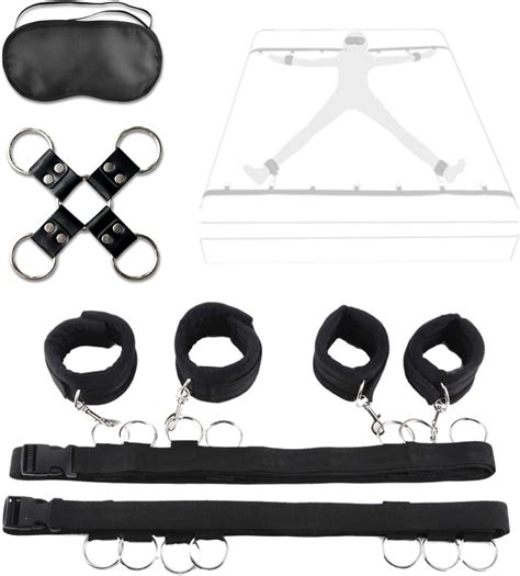 Amazon Adult Bondaged Kit Couple Sex Set Adjustable Sexy Straps Blindfold Bdsm Game Women
