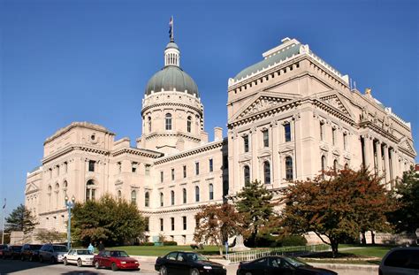 indiana state capitol building in indianapolis, indiana - edwin may