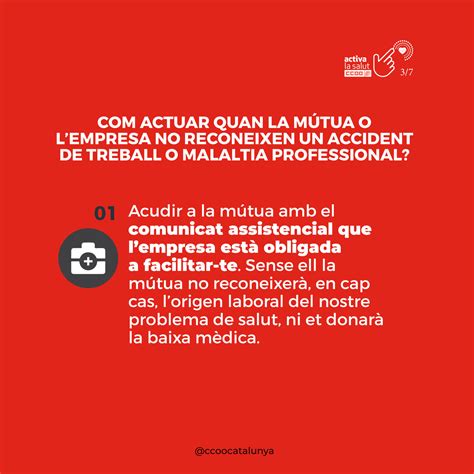 Laccident De Treball O Les Malalties Professionals Ccoo Cat