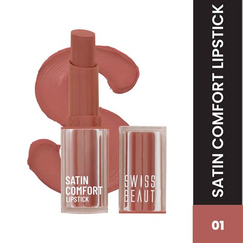 Swiss Beauty Satin Comfort Lipstick Barely Nude Gm