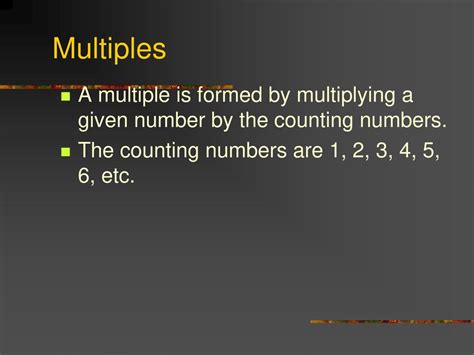 common multiple lesson