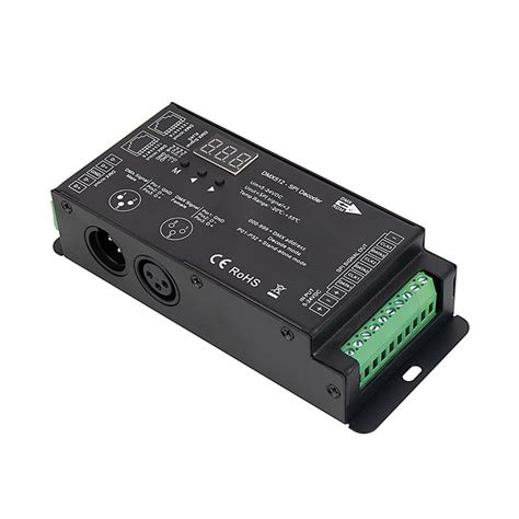 DMX512 SPI Decoder Digital RGB Addressable LED Decoder Controller 5