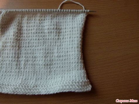 Закручивается край изделия! Нужна помощь! - Страна Мам