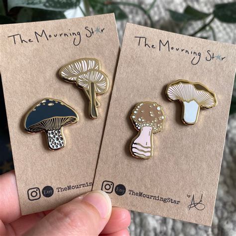 Mini Mushroom Enamel Pin Etsy Uk Enamel Pins Enamel Pin Etsy Enamel Pin Collection