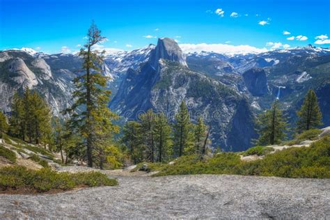 Hiking To Glacier Point In Yosemite National Park In California Usa