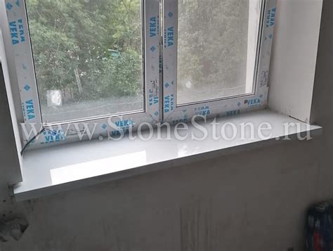 Подоконник из искусственного камня белый Tristone А-104 Pure White ...