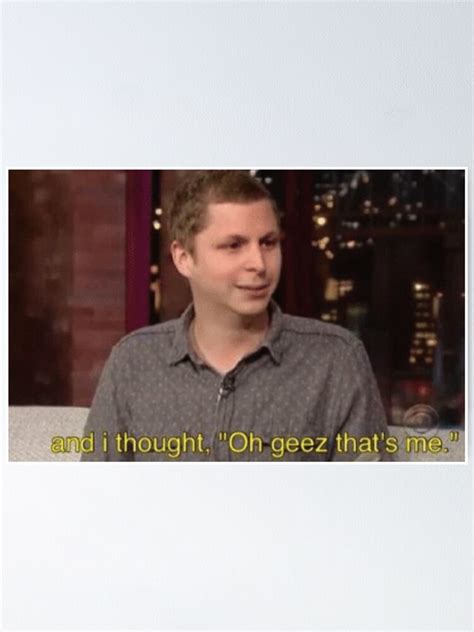 "Oh Geez That's Me Meme" Poster by Purplerain457 | Redbubble