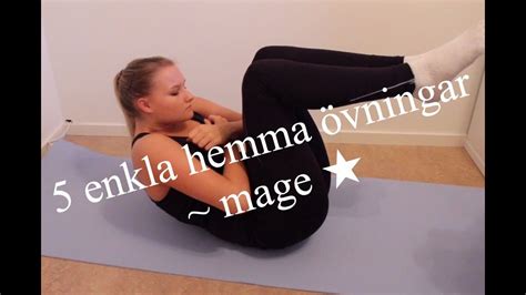 Träna Mage Enkla Hemmaövningar Youtube