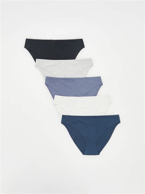Bawełniane majtki bikini 5 pack Kolor niebieski RESERVED 1395Y 57X