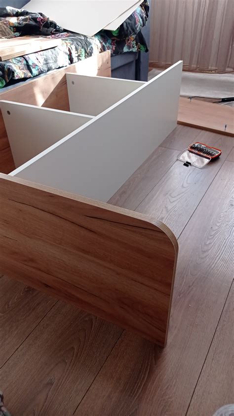 Стол компьютерный Лайт, 1420х356х1282, Белый/Дуб золотой (6981211 ...