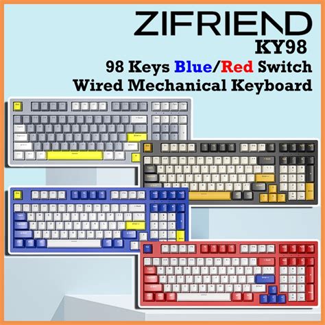 Jual Zifriend Ky Mekanik Hot Swappable Keyboard Mechanical Berkabel Dapat Dilepas Lampu