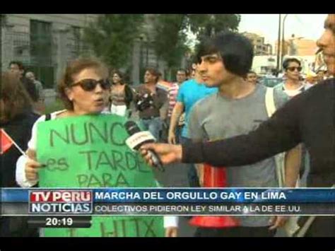 Así se celebró en Lima la XIV Marcha del Orgullo Gay TVPerú
