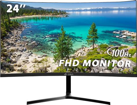 Sceptre C248w 1920r 24 Curved 75hz Gaming Led Monitor Full