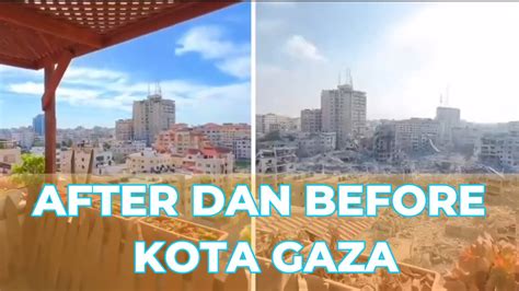 GAZA TERKINI BANYAK BANGUNAN RATA DENGAN TANAH YouTube