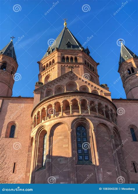 Mainz Cathedral stock photo. Image of space, faith, exterior - 108304328