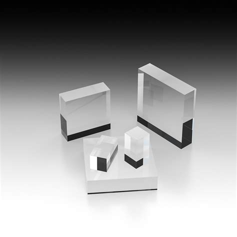 15 Thick Solid Acrylic Blocks And Bases Display World