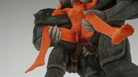 Furry Monsters Put Huge Cocks Together In One Tight Ass Wild Life