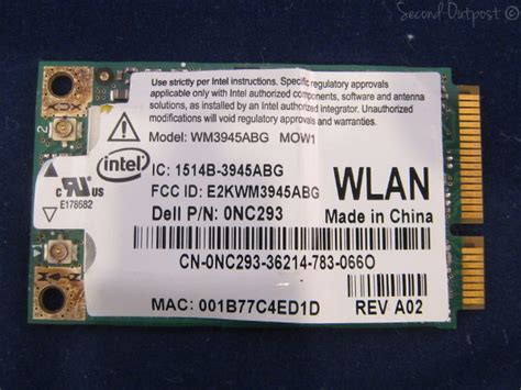 Intel PRO/Wireless WM3945ABG Mini PCi-e Laptop WiFi Card