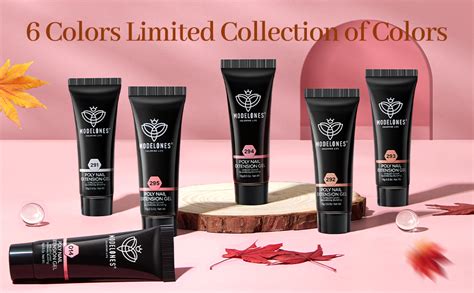 Amazon Modelones Poly Extension Gel Kit For Nail Colors Pink Nude Collection Poly Nail