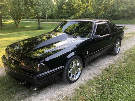 3rd Gen Black 1990 Ford Mustang 5spd Manual For Sale Mustangcarplace