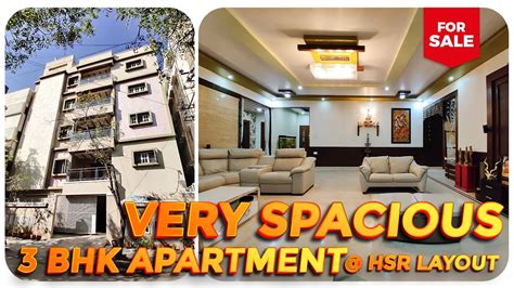 Spacious 3 BHK Apartment in Bangalore | HSR Layout | Fully Furnished ...