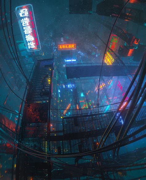 Cyberpunk Illustrations By Dangiuz Daily Design Inspiration For