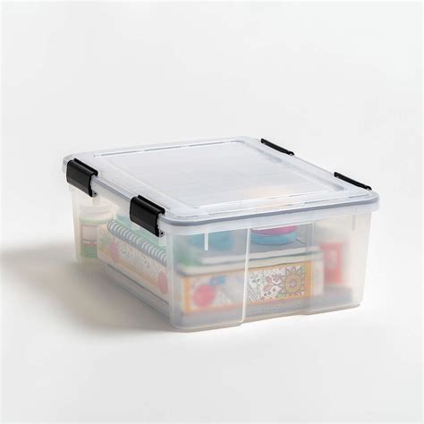 Buy Iris Usa Quart Weatherpro Plastic Storage Box With Durable Lid