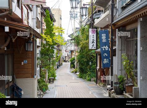 The Hot Spring Resort Of Shibu Onsen Stock Photo Alamy