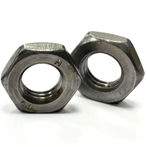 M36 Hexagon Lock Nut Half Half Self Colour Grade 4 DIN 439 Bolt