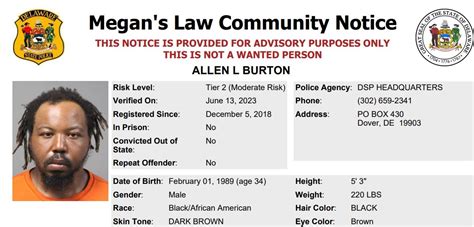 Homeless Sex Offender Notification Delaware State Police State Of Delaware