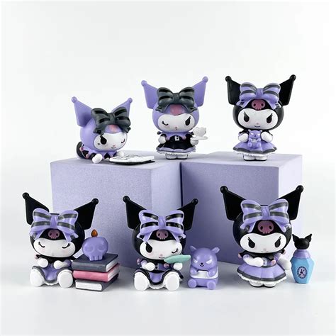 Sanrio Pude Ko Z Niespodziank Cute Cartoon Kuromi Lalka Model Postaci