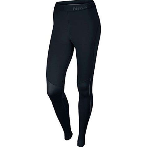 Nike Womens Pro Hyperwarm Max Training Tights Black Cool Grey Volt