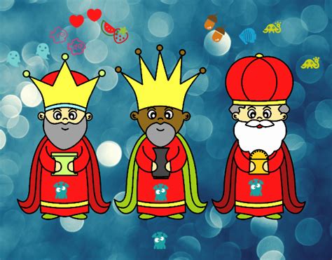 Dibujo de Los 3 Reyes Magos pintado por en Dibujos net el día 01 12 22