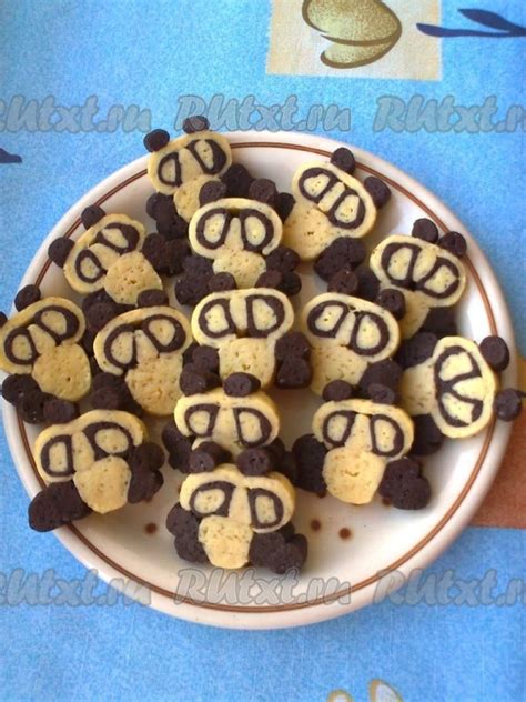 Песочное печенье "Панды": 15 фото в рецепте