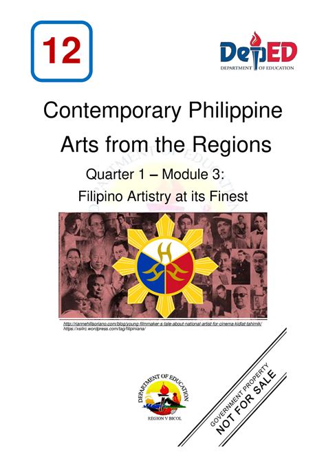 Cpar Module Notes Contemporary Philippine Arts From The Regions