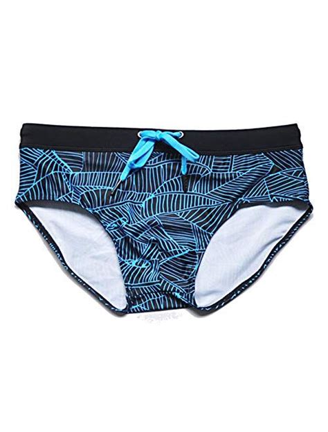 Buy Mizok Men S Sexy Swimwear Swim Briefs Bikini Swimsuits Print Surfing Short Online Topofstyle