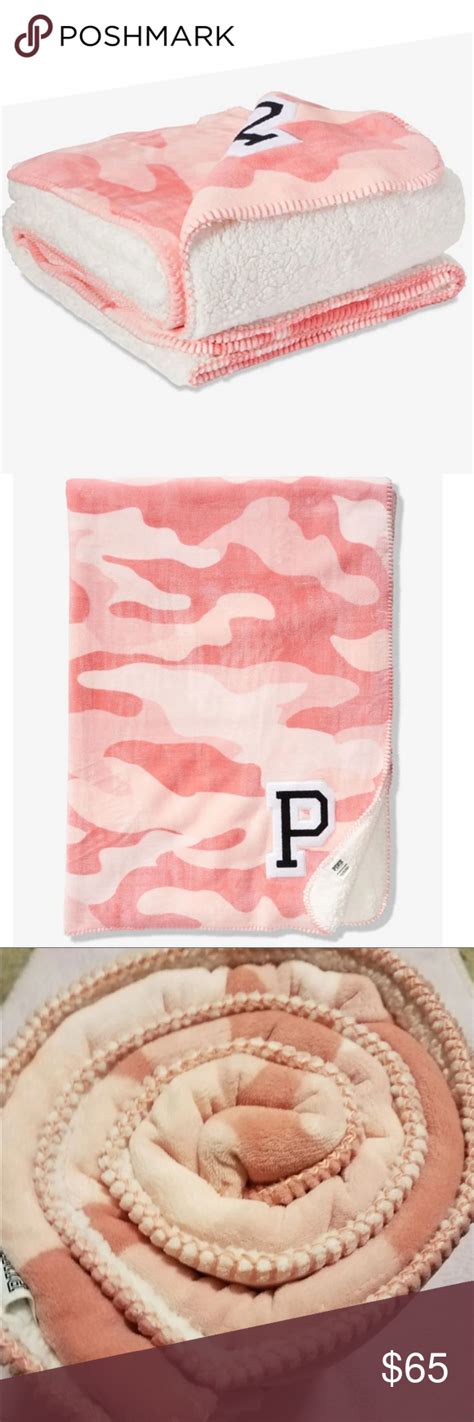 VS Pink Sherpa Blanket Pink Victoria Secret Bedding Vs Pink Vs Pink