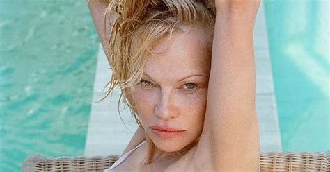 Pamela Anderson Goes Makeup Free As She Spills Out Of Pink Tiny Bikini For Sultry Snap Daily Star
