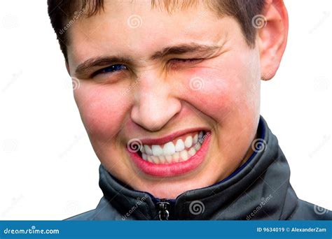 Grin Stock Image Image Of Pose White Emotion Young 9634019