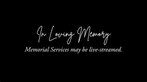 In Loving Memory