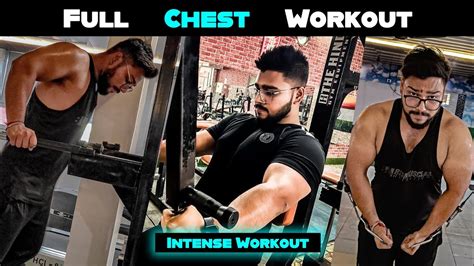 Intense Chest Workout Complete Chest Workout In 45 Min Manu Fitness Youtube