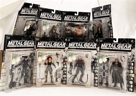 Metal Gear Solid Mcfarlane Toys 1999 Complete Series Of 8 Action