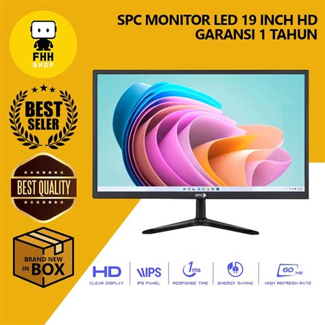 Jual SPC Monitor LED 19 Inch HD Distributor Resmi Garansi 1 Tahun