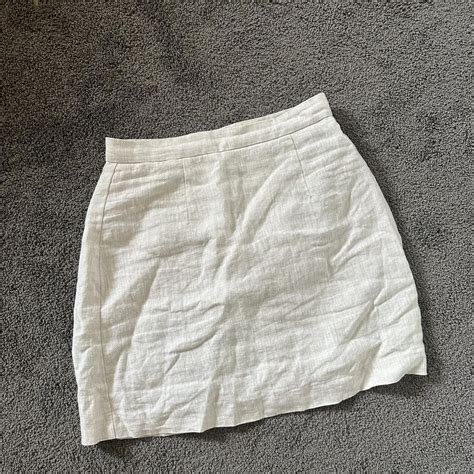 NUDE LUCY Linen Mini Skirt Size Small Worn Twice Depop