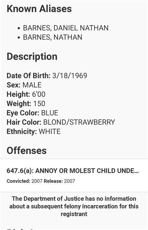 John Chiv Sex Offender Nathan Barnes Arrested And Released On Or