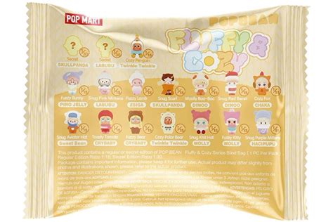 pop mart pop bean fluffy cozy series single blind bag