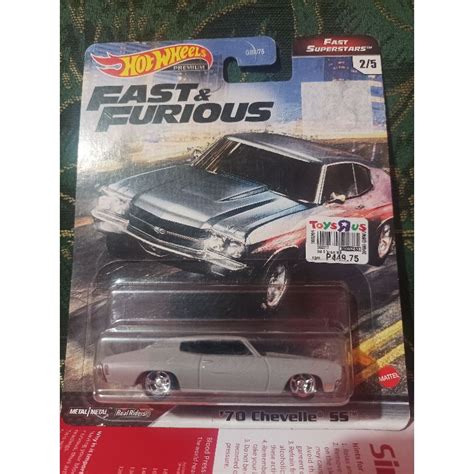 Hot Wheels Premium Fast And Furious 70 Chevelle Ss Shopee Philippines